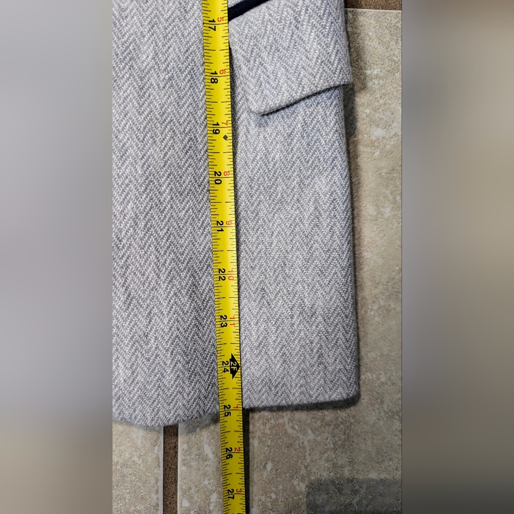 Zara Light Grey Cotton Jersey Blazer  size Medium - Picture 6 of 8